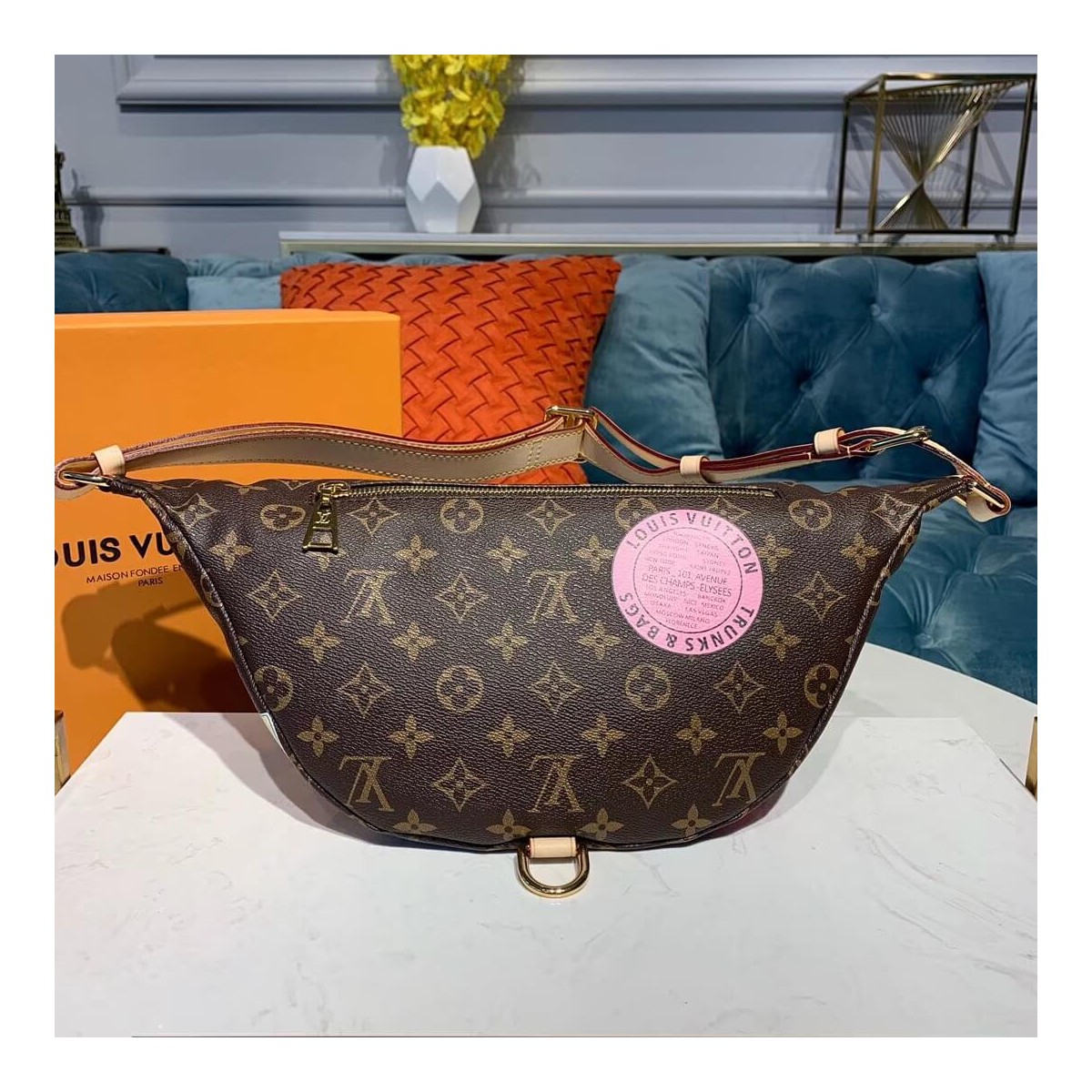 Louis Vuitton Monogram Canvas Bumbag M43644 My LV World Tour