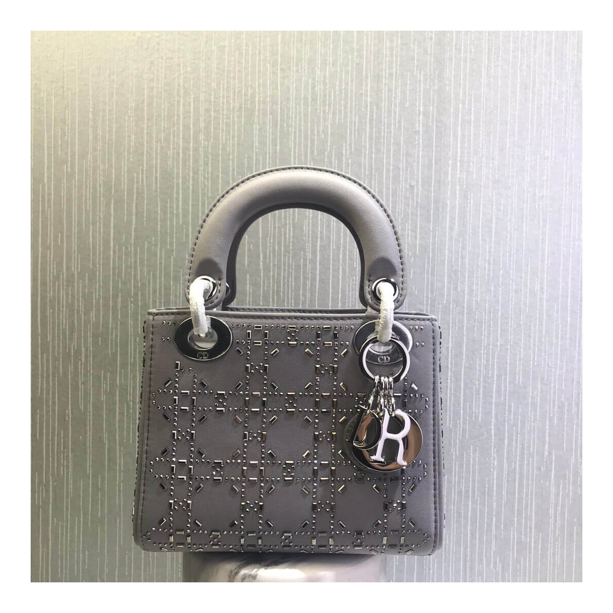 Christian Dior Rhinestones Mini Lady Dior Bag M0500