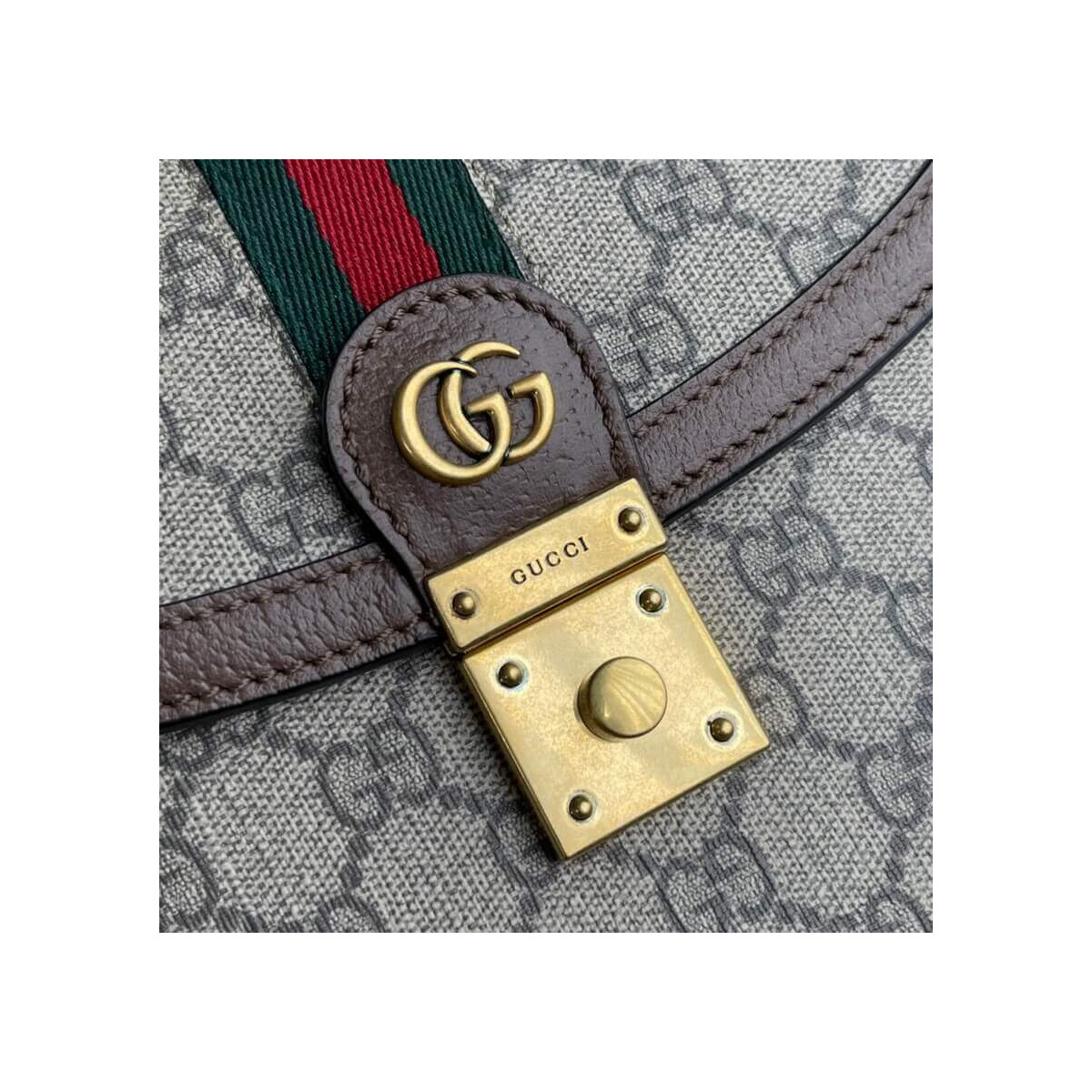 Gucci Ophidia Small Top Handle Bag With Web 651055