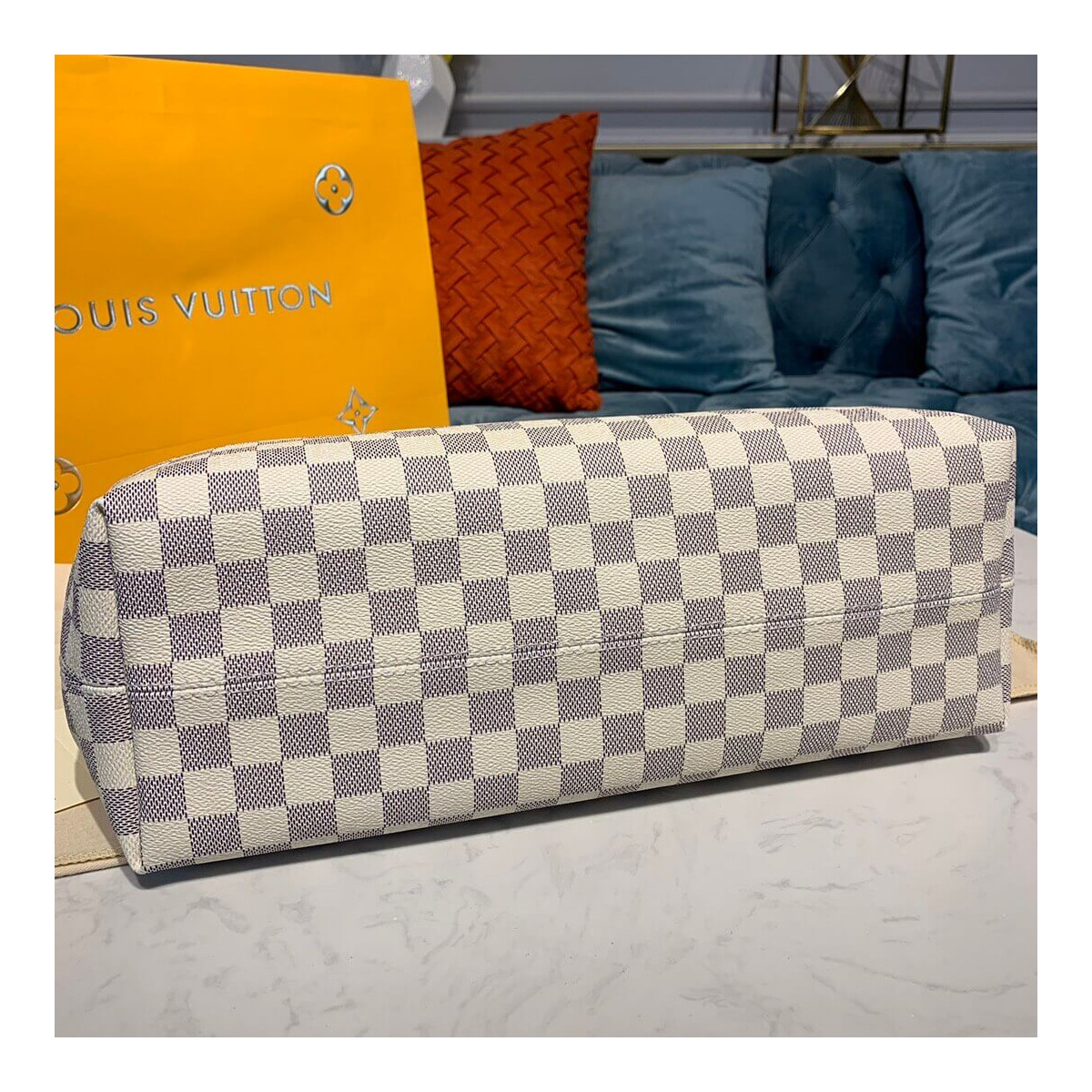 Louis Vuitton Damier Azur Canvas Graceful MM N42233