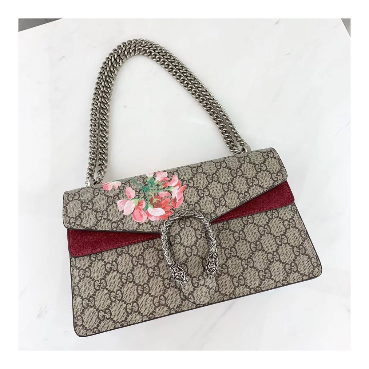 Gucci Dionysus Small GG Blooms Shoulder Bag 400249