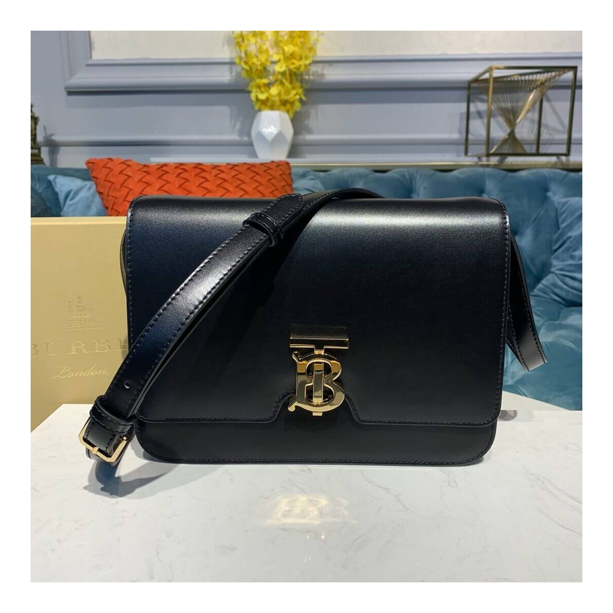 Burberry Medium Leather TB Bag 80103351