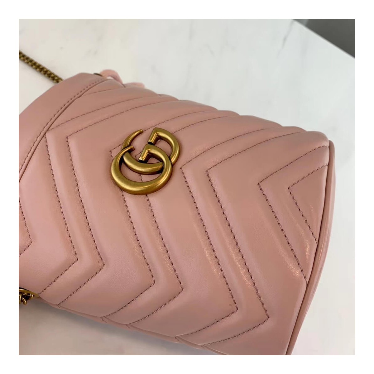 Gucci GG Marmont Matelassé Mini Bucket Bag 575163