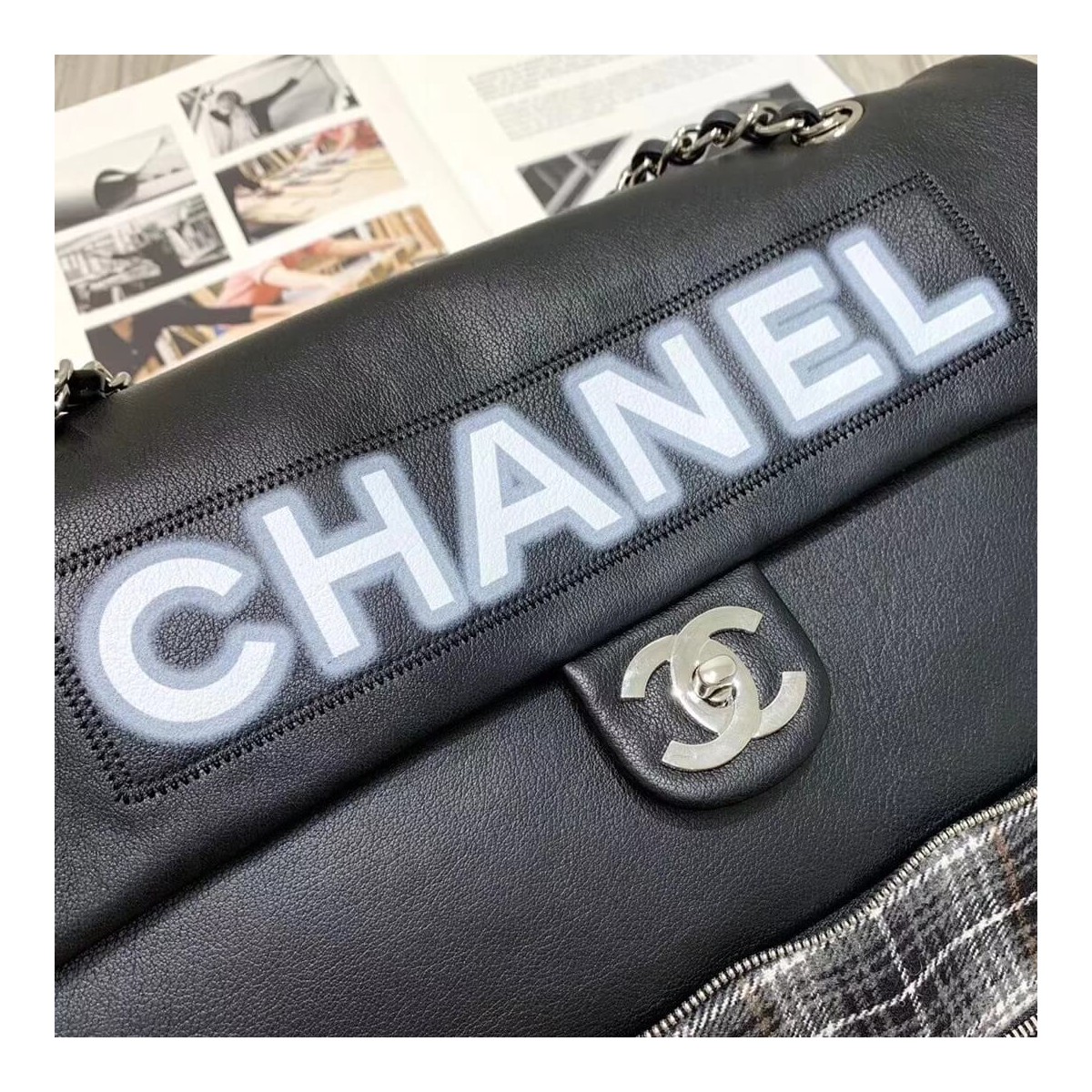 Chanel Flap Shopping Bag A1008