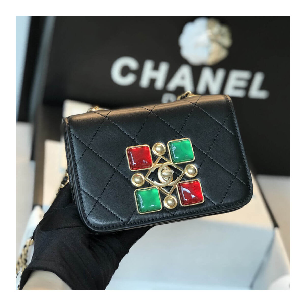 Chanel Mini Flap Evening Bag B01961