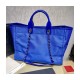 Chanel 21S Deauville Blue Orange Large Shopping Bag A66941