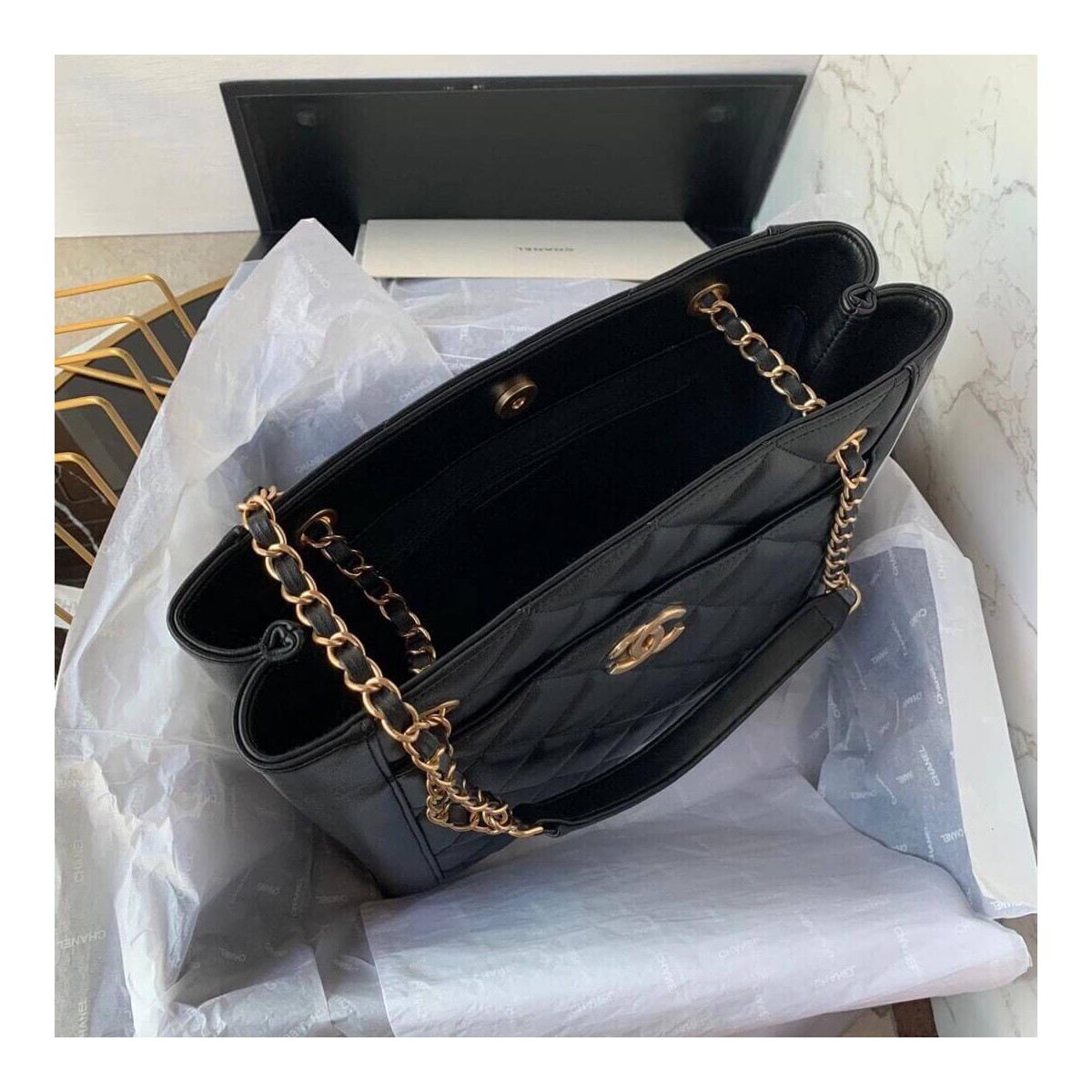 Chanel Calfskin Small Tote AS2295