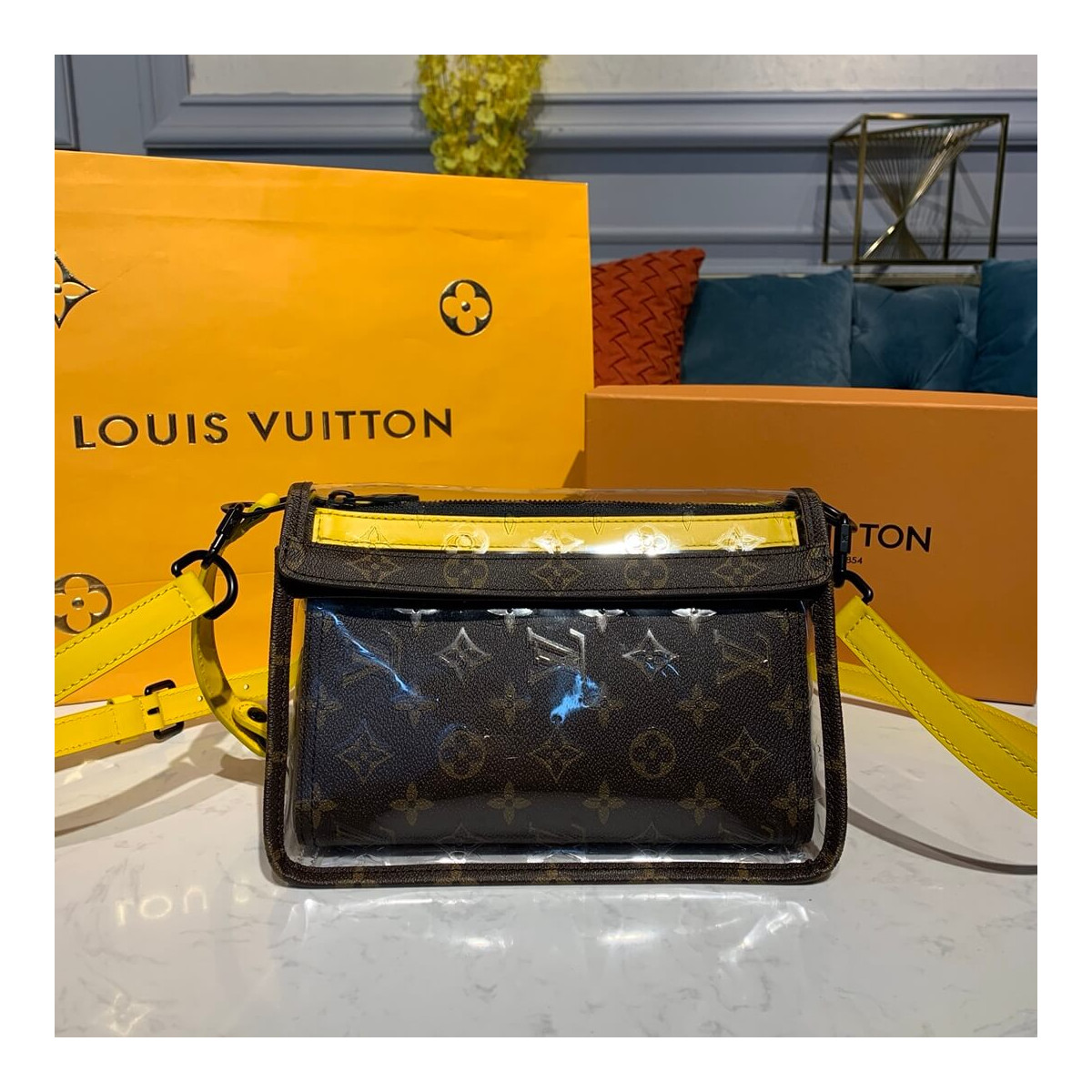 Louis Vuitton Monogram PVC Triangle Messenger M61115