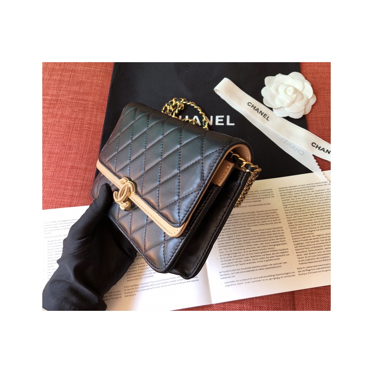 Chanel Small Flap Bag A57275 Black/Gold