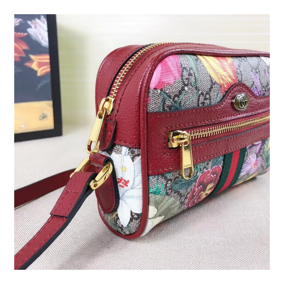 Gucci Ophidia GG Flora Mini Bag 517350