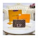 Louis Vuitton Damier Ebene Double Zip Pochette N60254