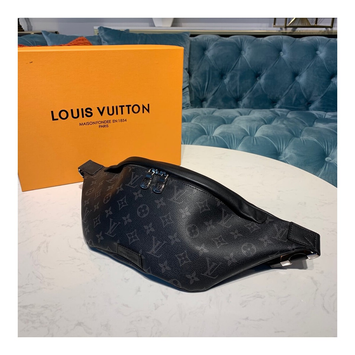 Louis Vuitton Monogram Eclipse Discovery Bumbag M44336