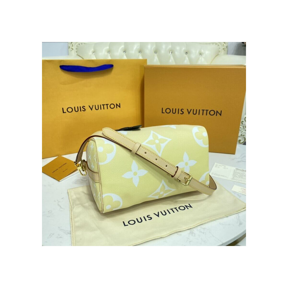 Louis Vuitton Speedy Bandouliere 25 M45722 M45724