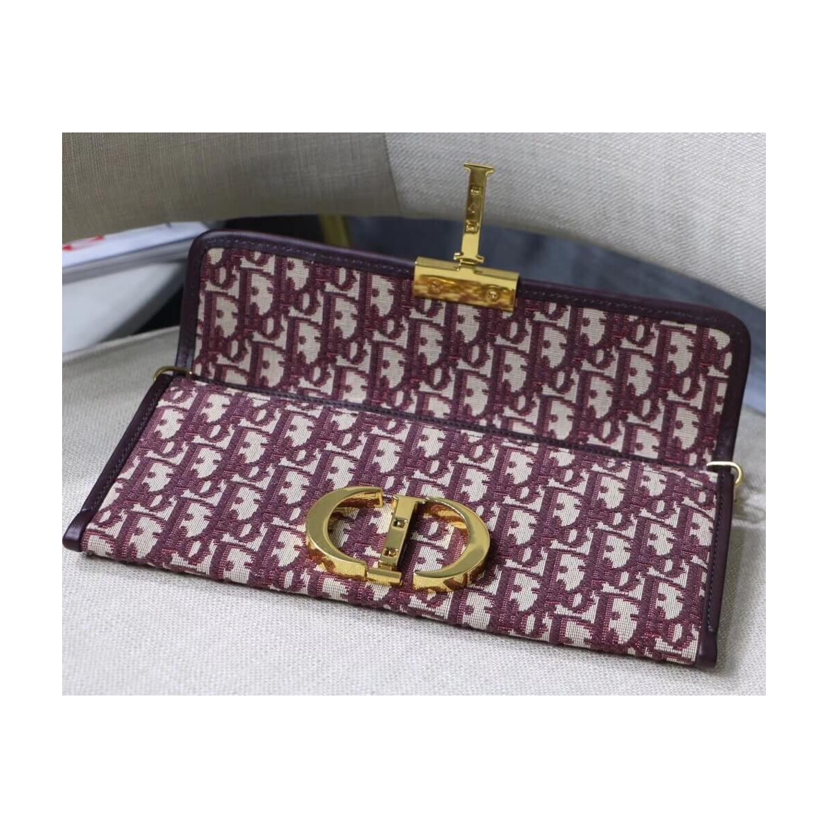 Christian Dior 30 Montaigne Jacquard Canvas Clutch Bag M9206