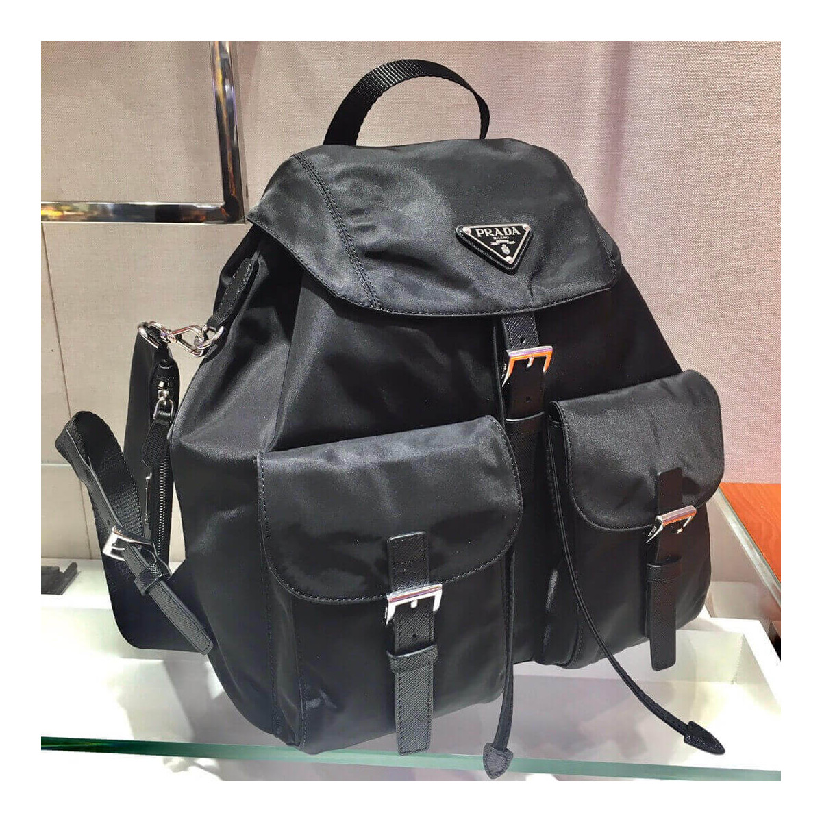 Prada Medium Nylon Backpack 1BZ811