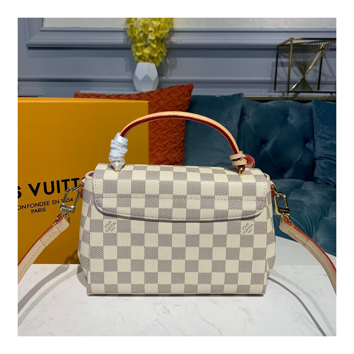 Louis Vuitton Damier Azur Canvas Croisette N41581