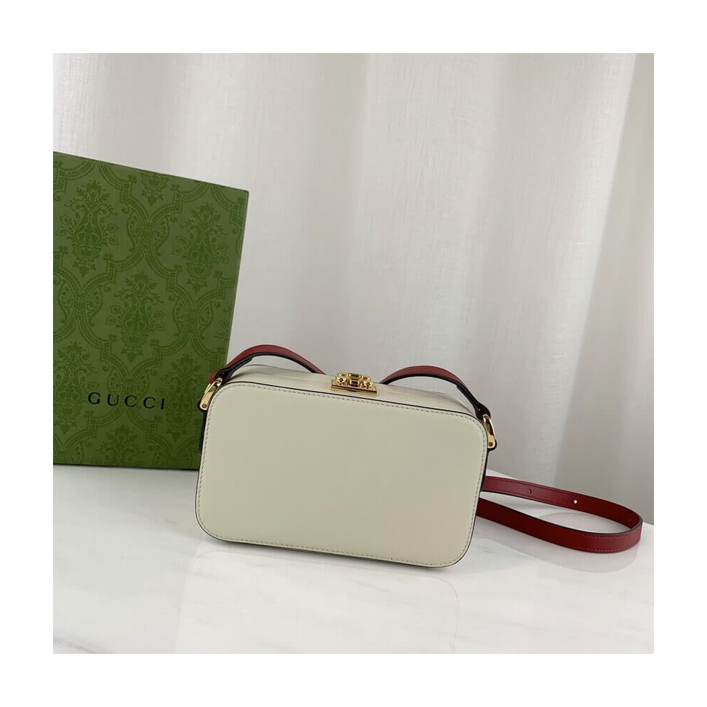 Gucci Interlocking G Mini Bag in White Leather 658230