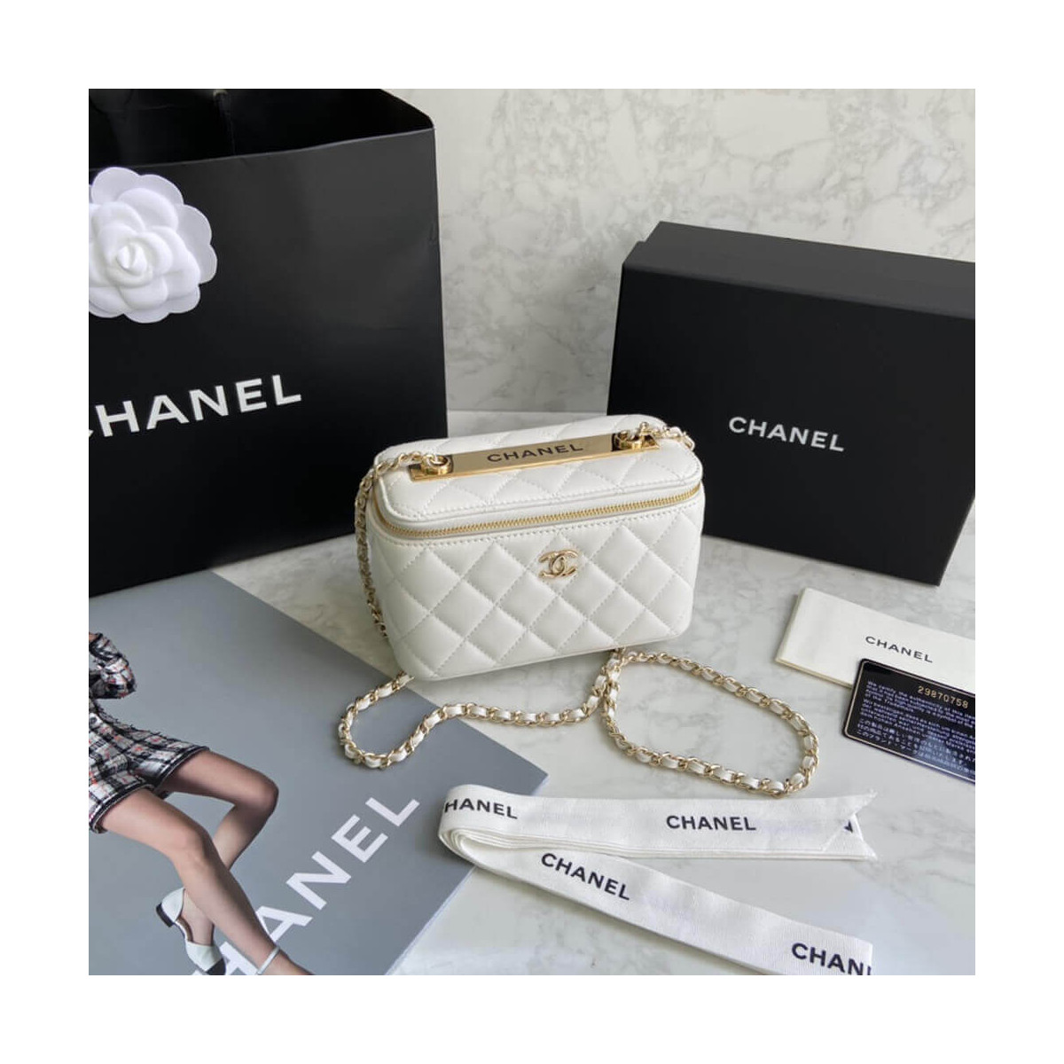 Chanel Mini Vanity Case With Chain AP1472