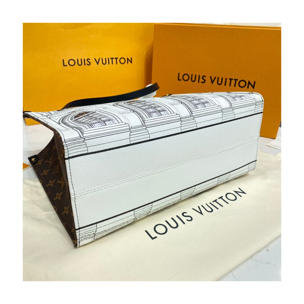 Louis Vuitton Printed Matte Calf Leather Onthego MM M59264