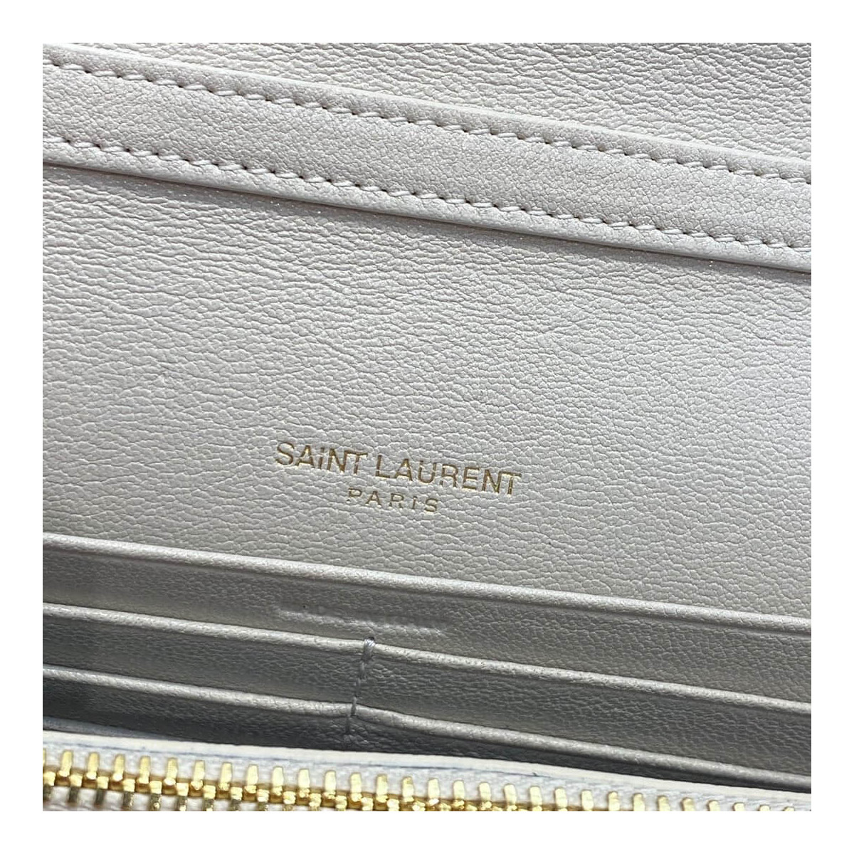 Saint Laurent Becky Chain Wallet In Quilted Lambskin 585031