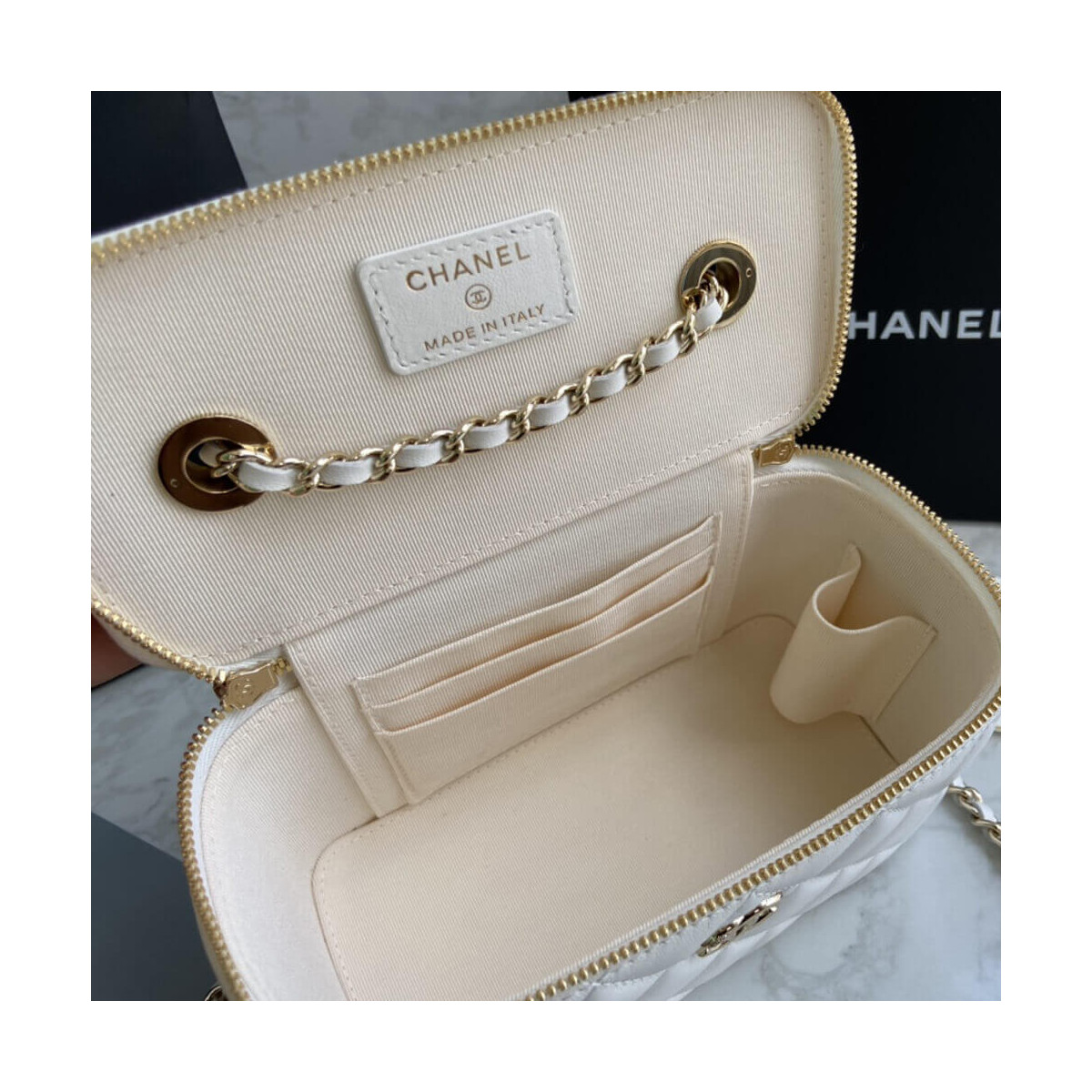 Chanel Mini Vanity Case With Chain AP1472