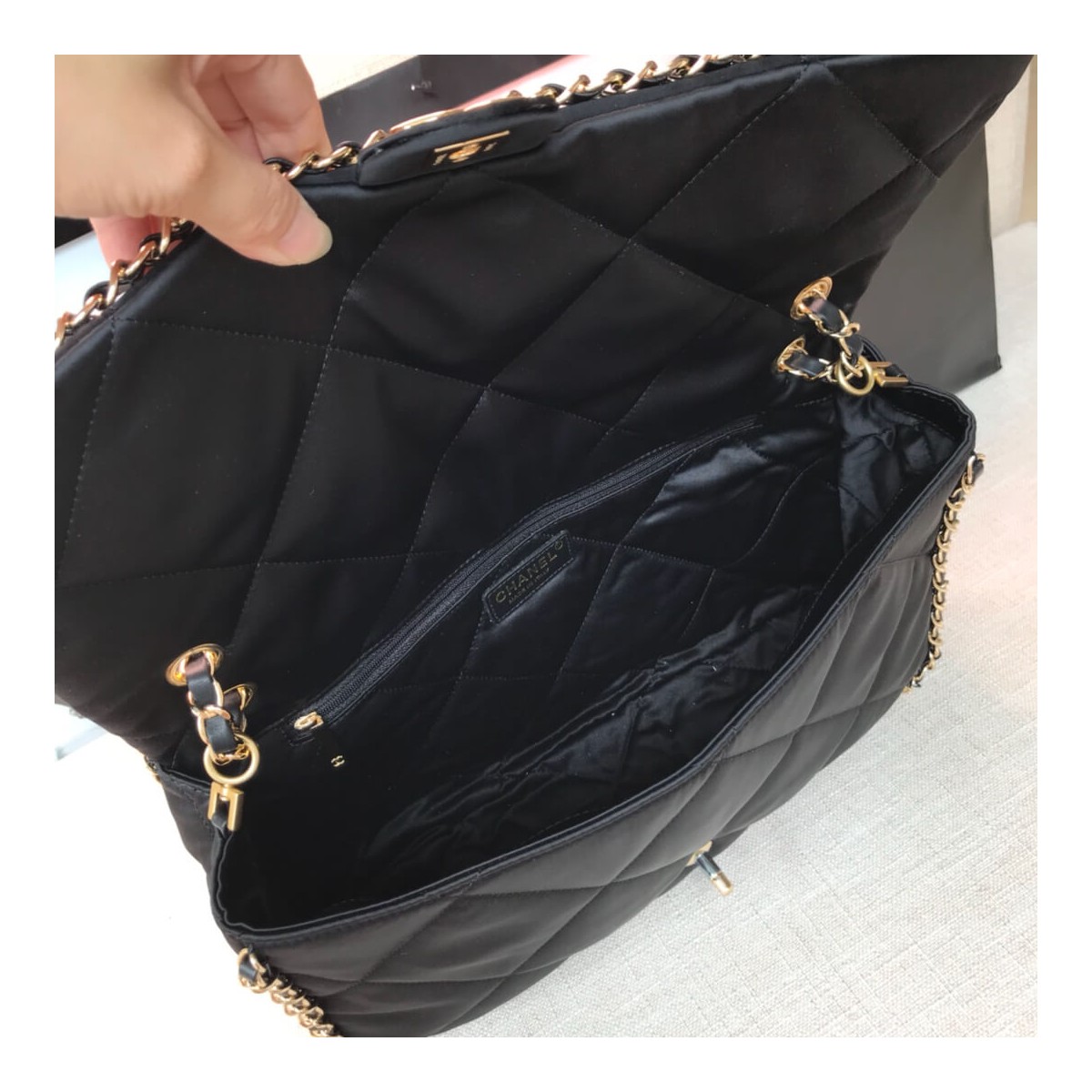 Chanel Satin Flap Bag AS1030