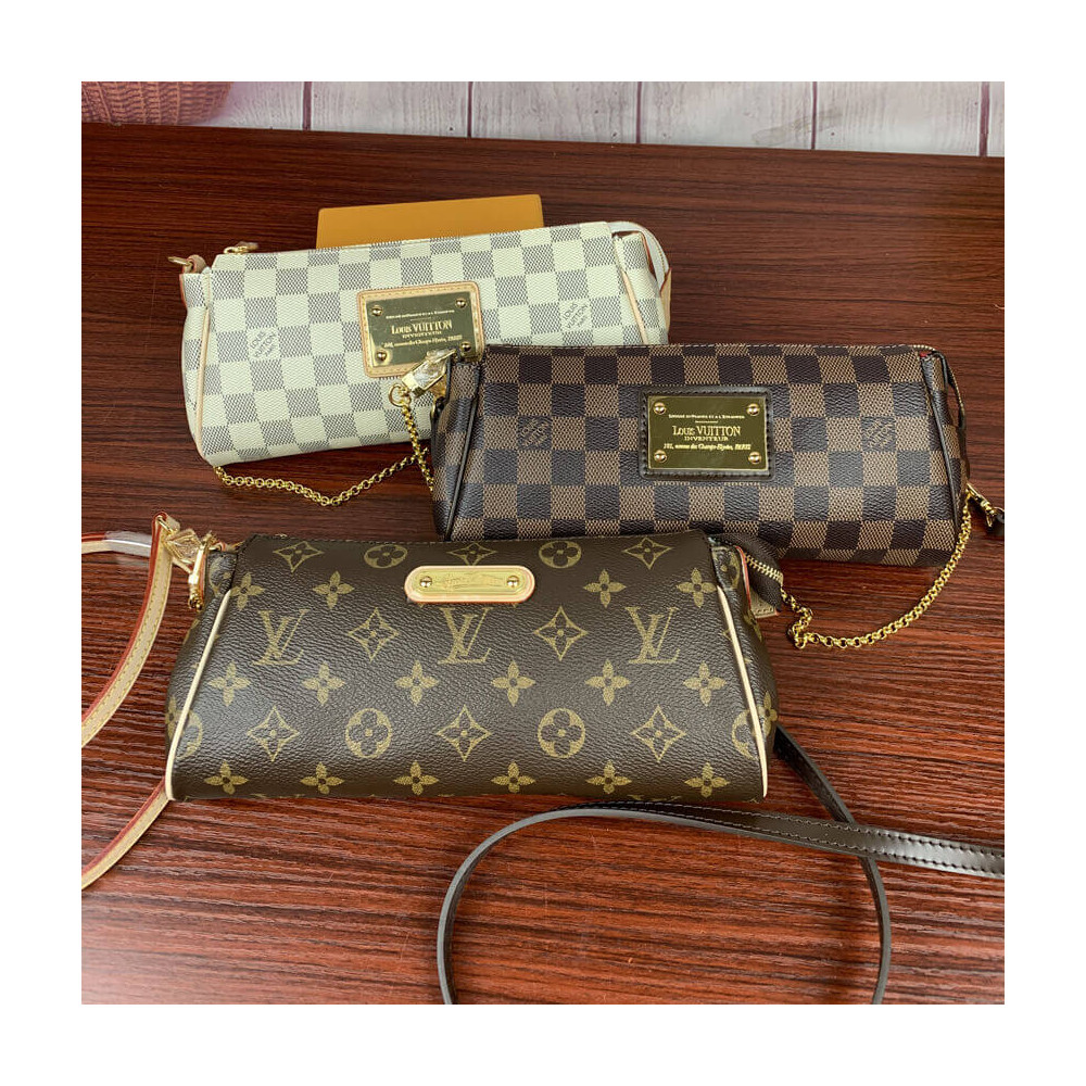 Louis Vuitton Damier Azur Canvas Eva Clutch N55214