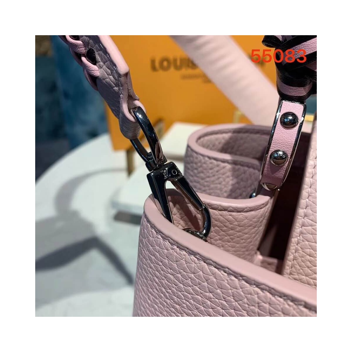 Louis Vuitton Taurillon Leather Capucines PM M55083