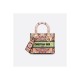 Dior Medium Lady D-Lite Multicolor Dior In Lights Embroidery M0565