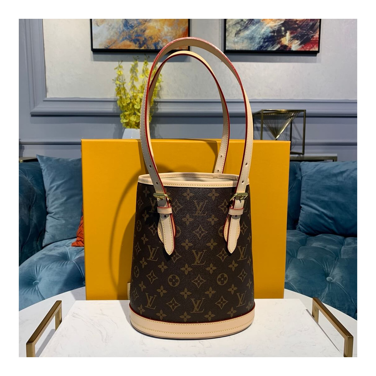 Louis Vuitton Monogram Petit Bucket M42238