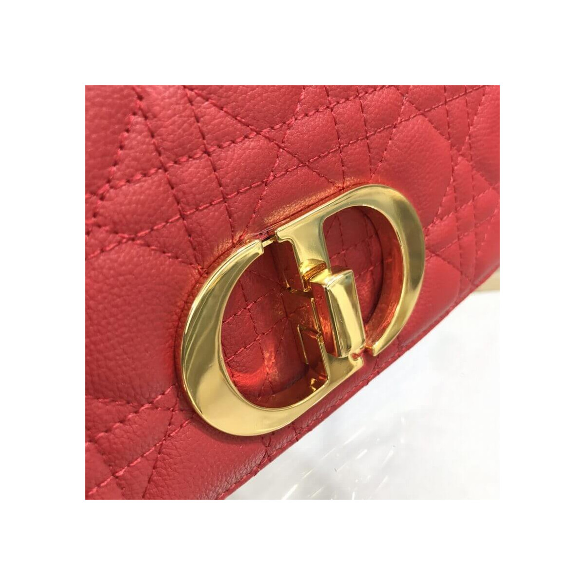 Dior Small Caro Bag Supple Cannage Calfskin M9241