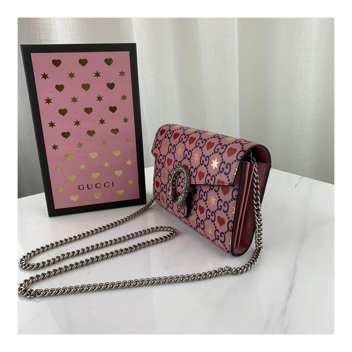 Gucci Valentine&#039;s Day Exclusive Dionysus Super Mini Chain Bag 401231