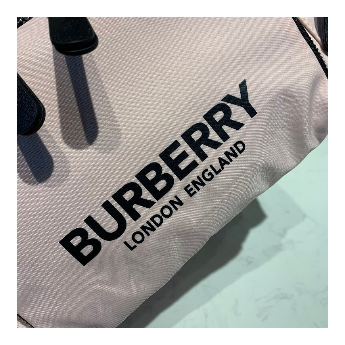 Burberry The Medium Rucksack in Logo Print Nylon 80116181