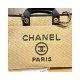 Chanel 21S Deauville Woven Chain Leather Large Shopping Bag A66941