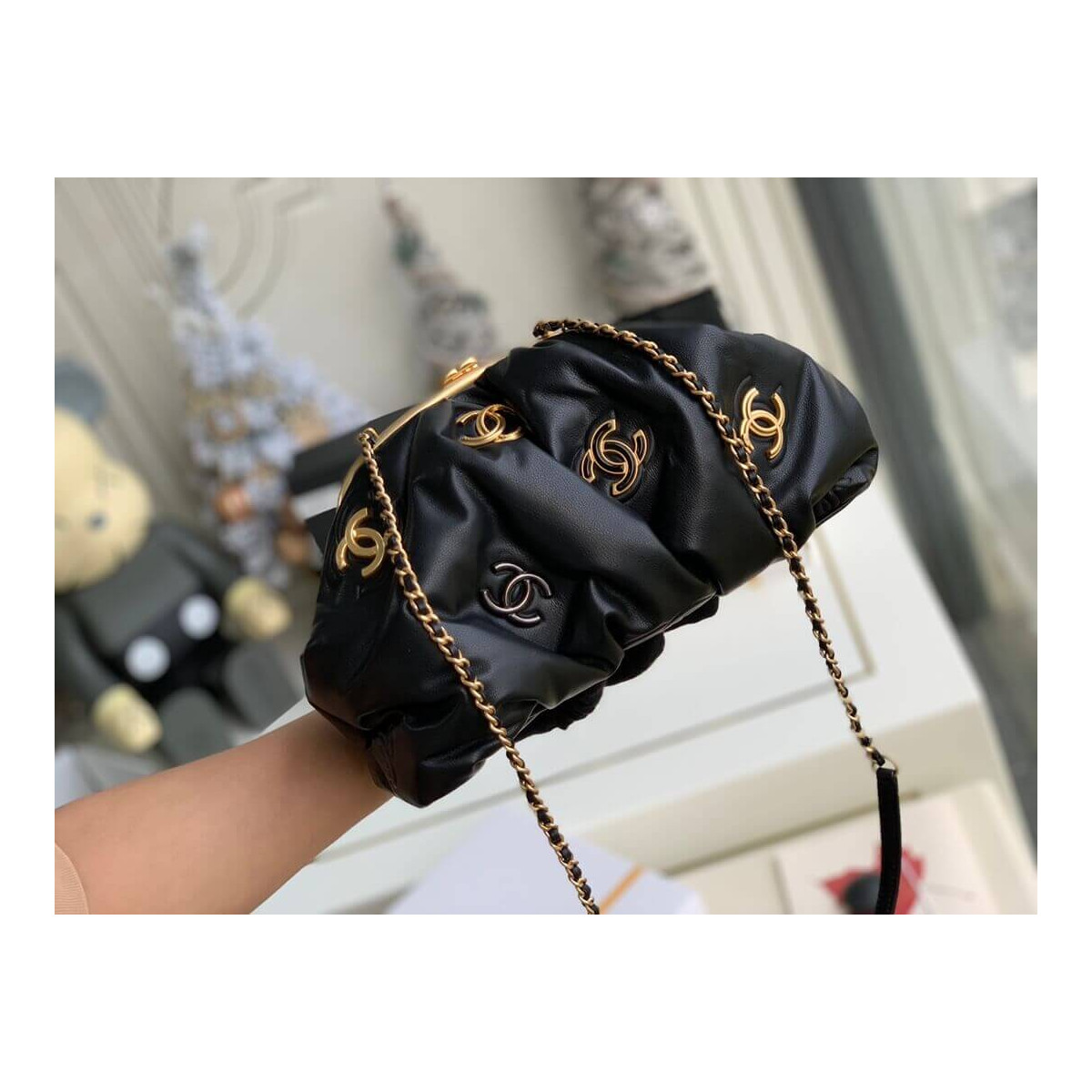 Chanel Calfskin Clutch AS2137