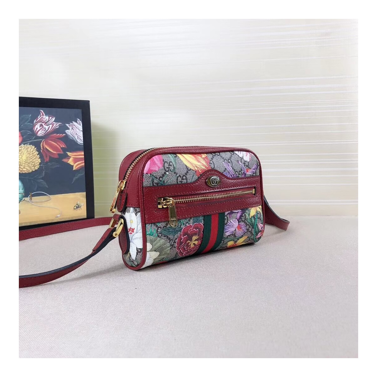 Gucci Ophidia GG Flora Mini Bag 517350