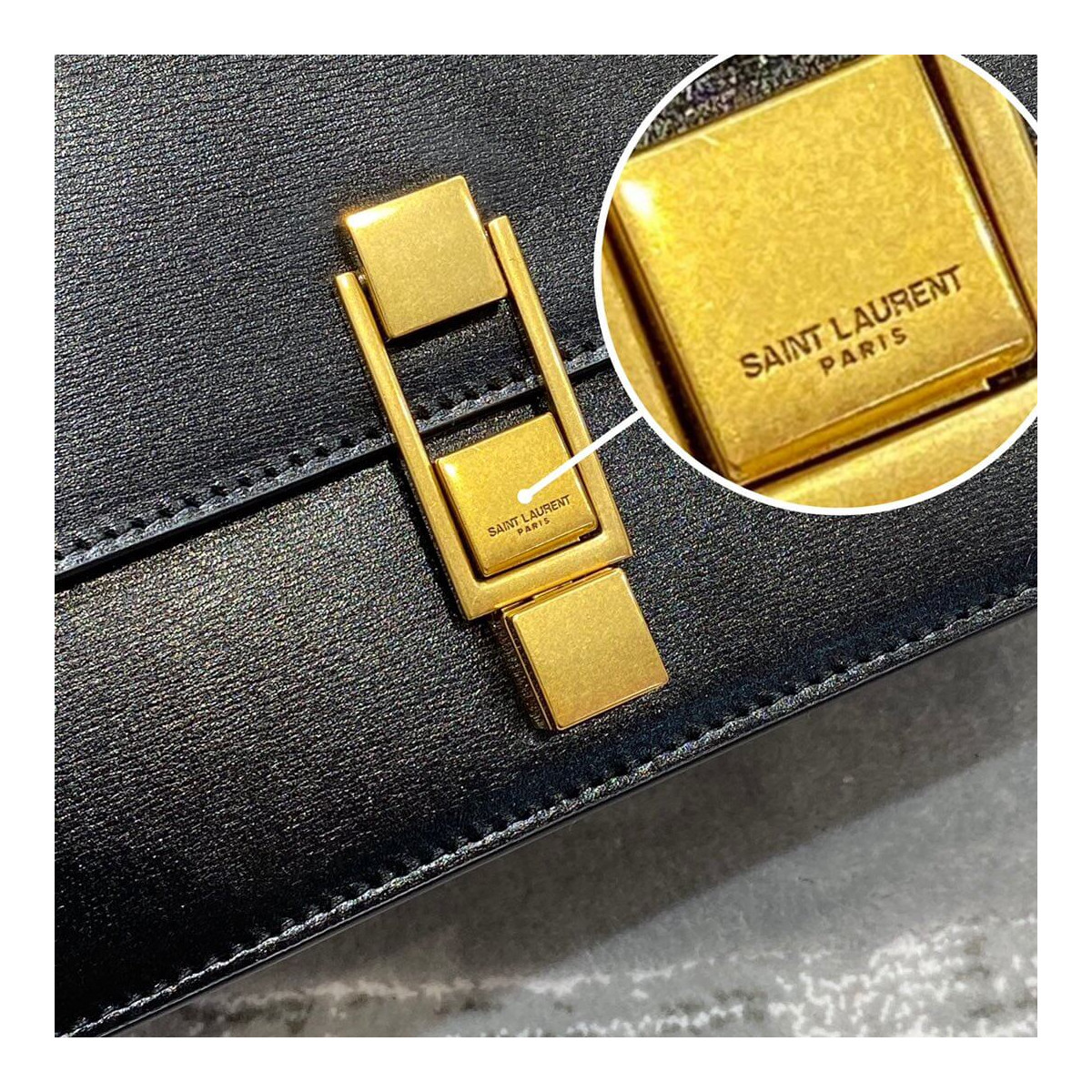 Saint Laurent Carre Satchel In Smooth Leather 585060