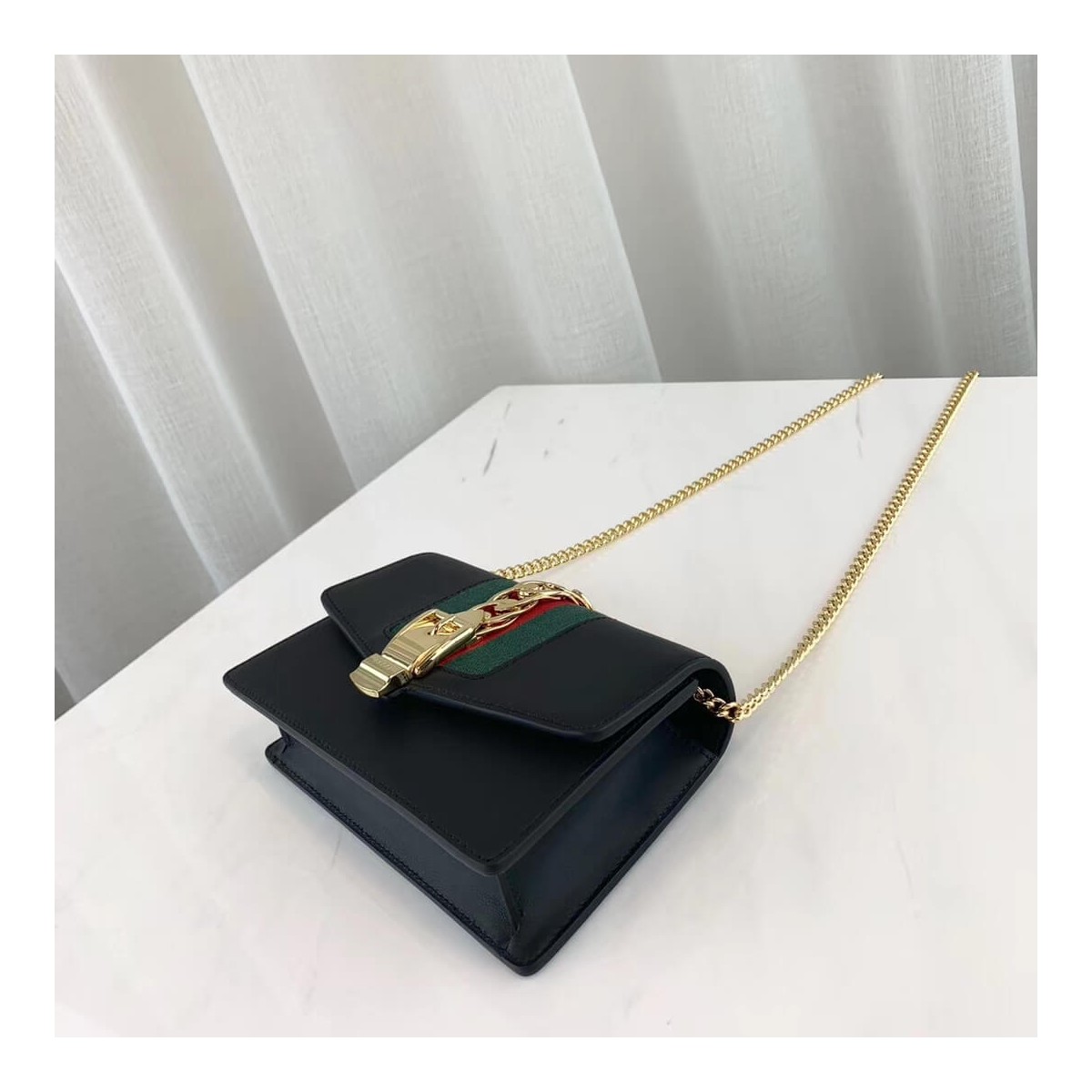 Gucci Sylvie Leather Super Mini Bag 494646