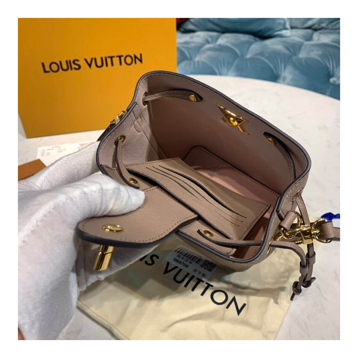 Louis Vuitton Nano Lockme Bucket M68709