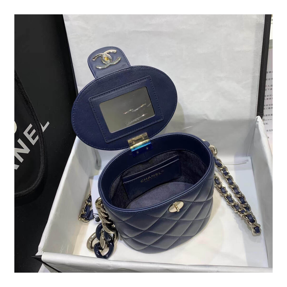 Chanel Round Vanity Case AS1355