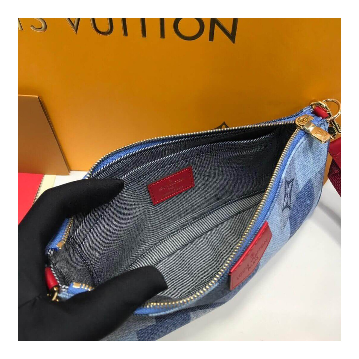 Louis Vuitton Monogram Denim Canvas Multi Pochette Accessoires M44990