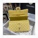 Chanel  Classic Flap Bag in Yellow Tweed 1112