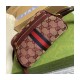 Gucci Ophidia Mini Bag With Web 517350 Burgundy