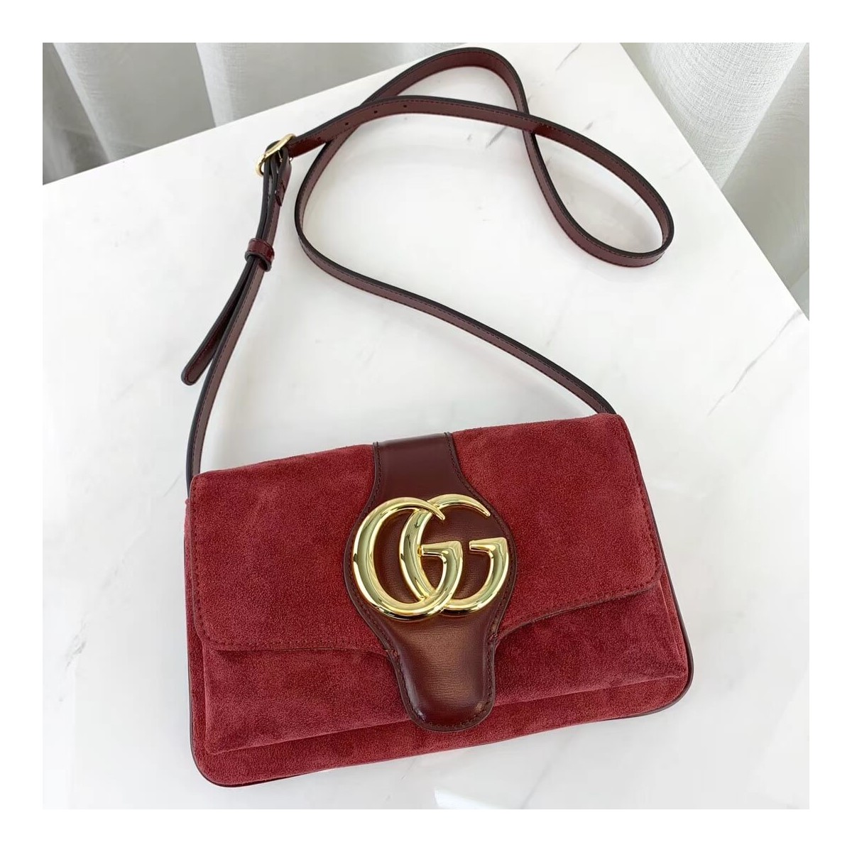 Gucci Suede Arli Small Shoulder Bag 550129