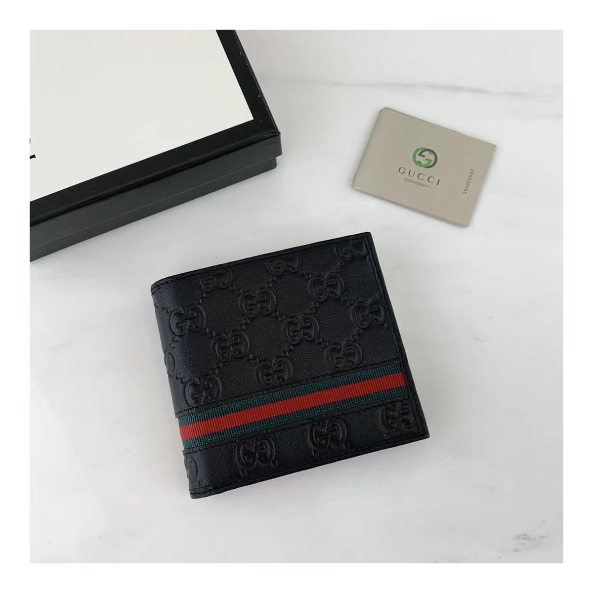 Guccissima Web Bi-fold Wallet 138042