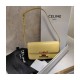 Celine Triomphe Shoulder Bag In Shiny Calfskin 194143 Papyrus