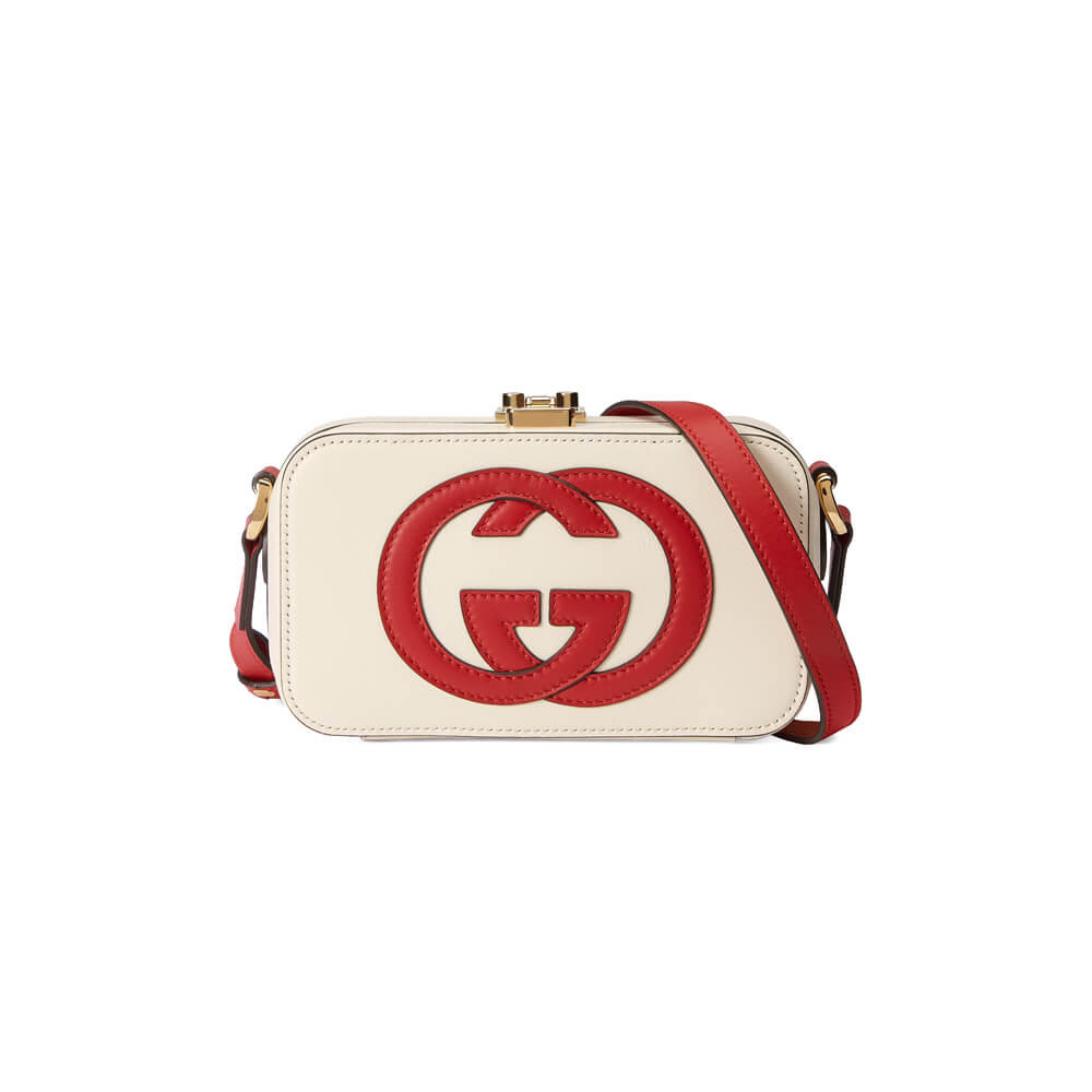 Gucci Interlocking G Mini Bag in White Leather 658230