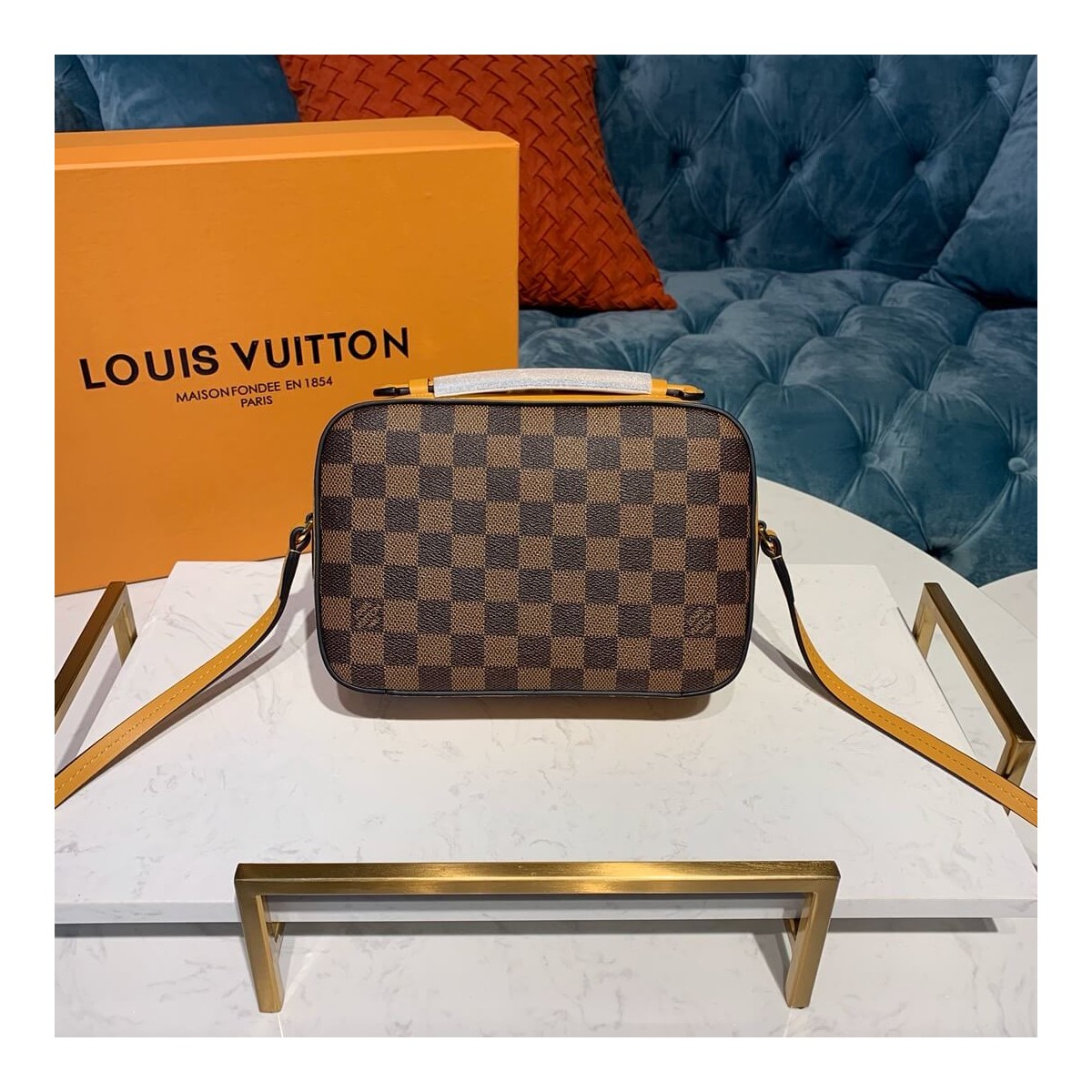 Louis Vuitton Damier Ebene Canvas Santa Monica N40178