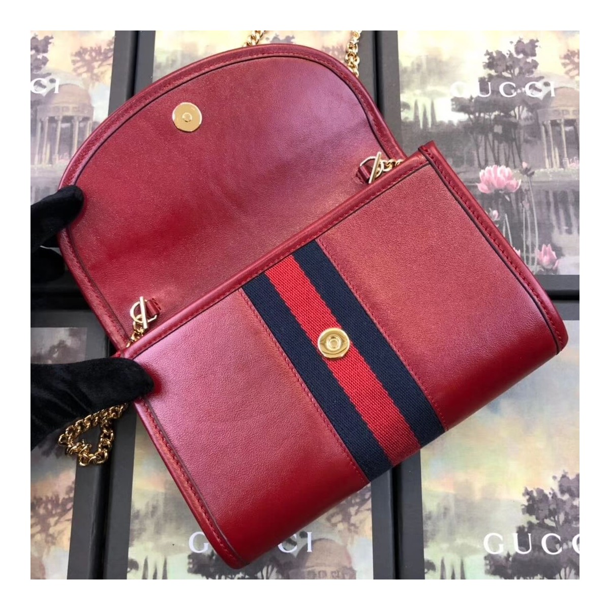 Gucci Smooth Leather Rajah Mini Bag 573797