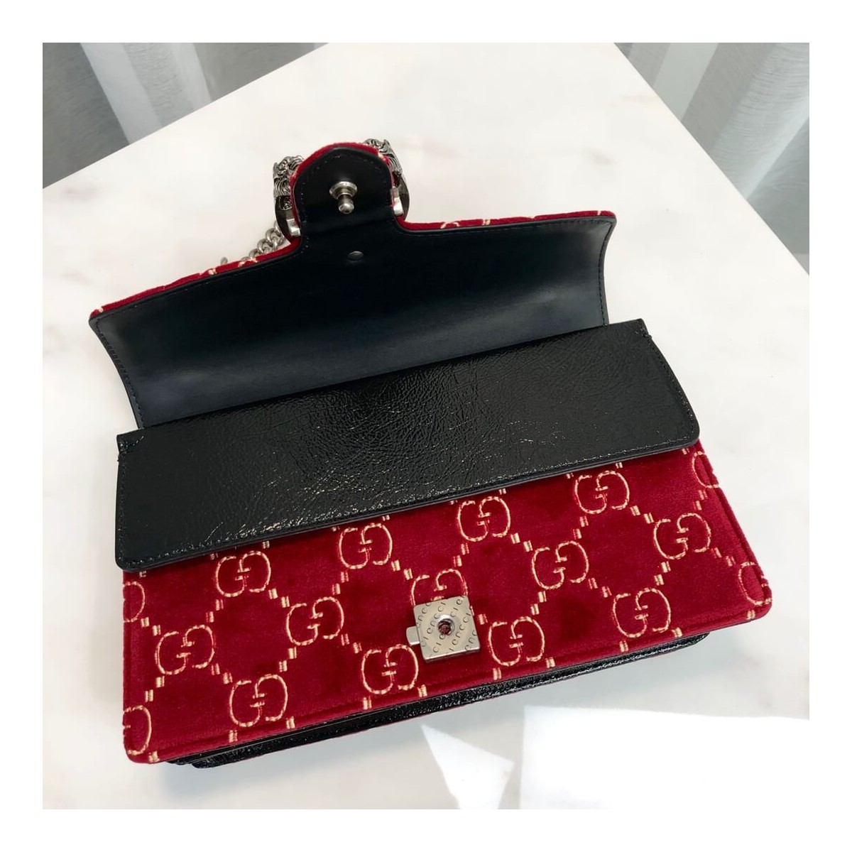 Gucci Dionysus GG Velvet Small Shoulder Bag 400249